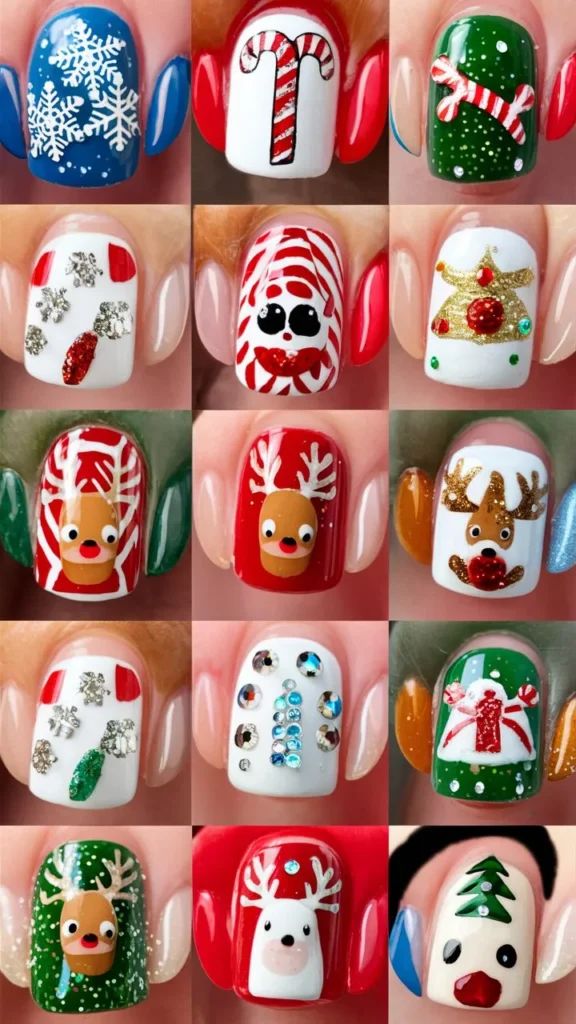 30+ Images of Cute Holiday Nail Ideas to Get You Festive