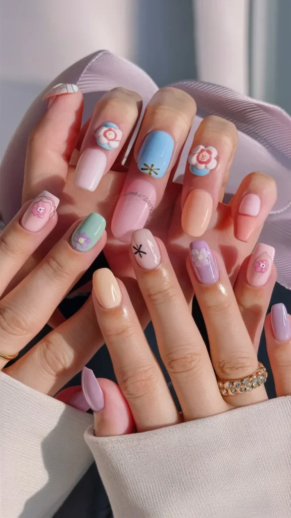 30+ Images of Cute Simple Korean Short Nails Ideas