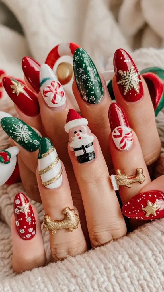 30+ Images of Cute Holiday Nail Ideas to Get You Festive