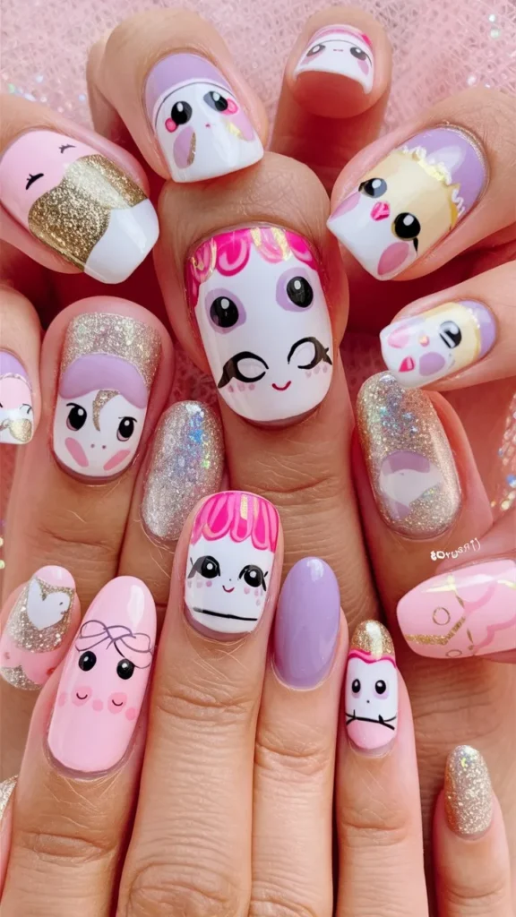 30+ Images of Cute Kuromi Nails Ideas for Every Kawaii Lover