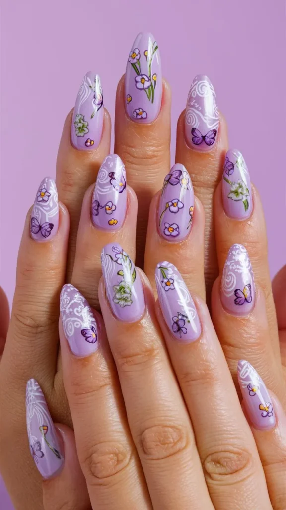 30+ Images of Cute Nails Ideas in Lilac