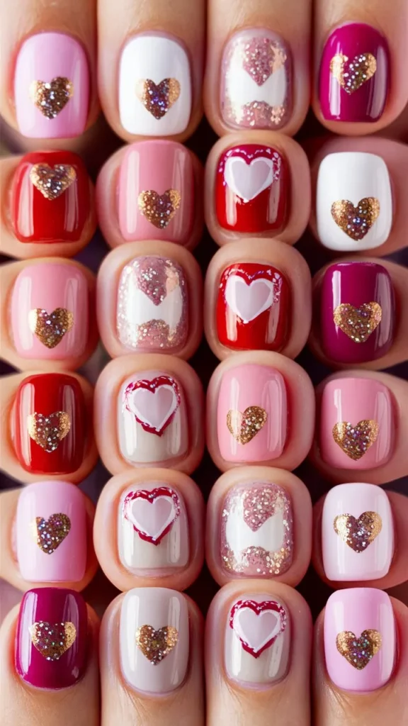 30+ Images of Cute Nails Ideas with Hearts – Perfect for Every Romantic Vibe!