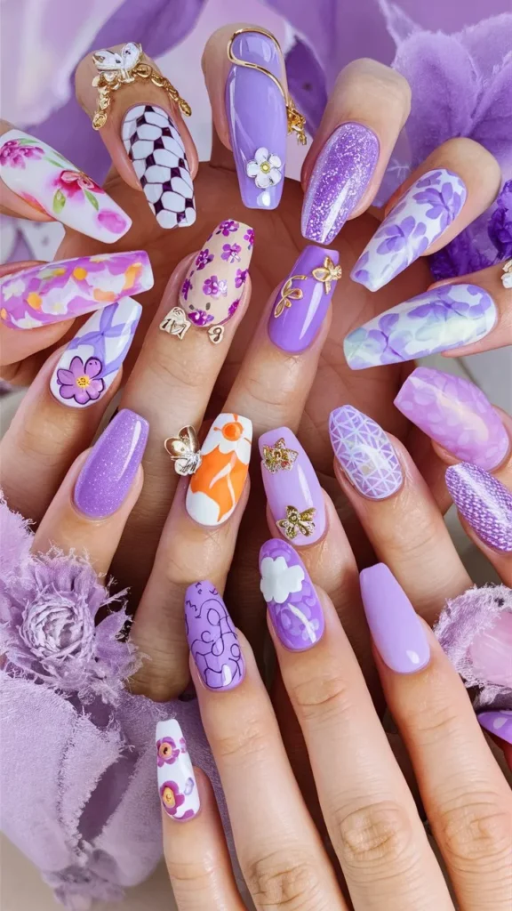 30+ Images of Cute Nails Ideas in Lilac