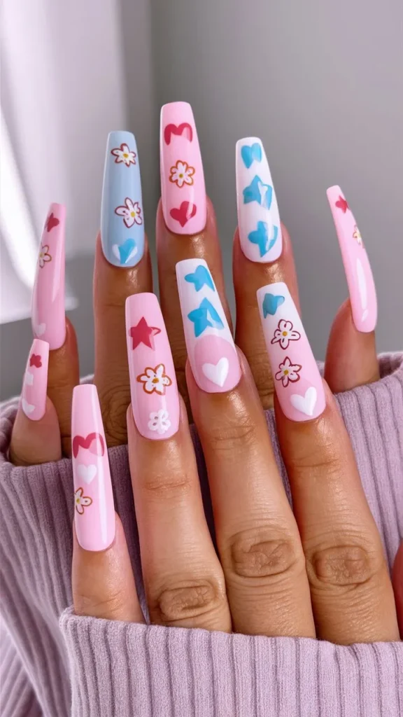 30+ Images of Acrylic Nails Ideas Long and Cute