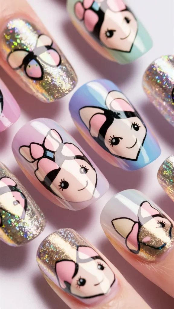 30+ Images of Cute Kuromi Nails Ideas for Every Kawaii Lover