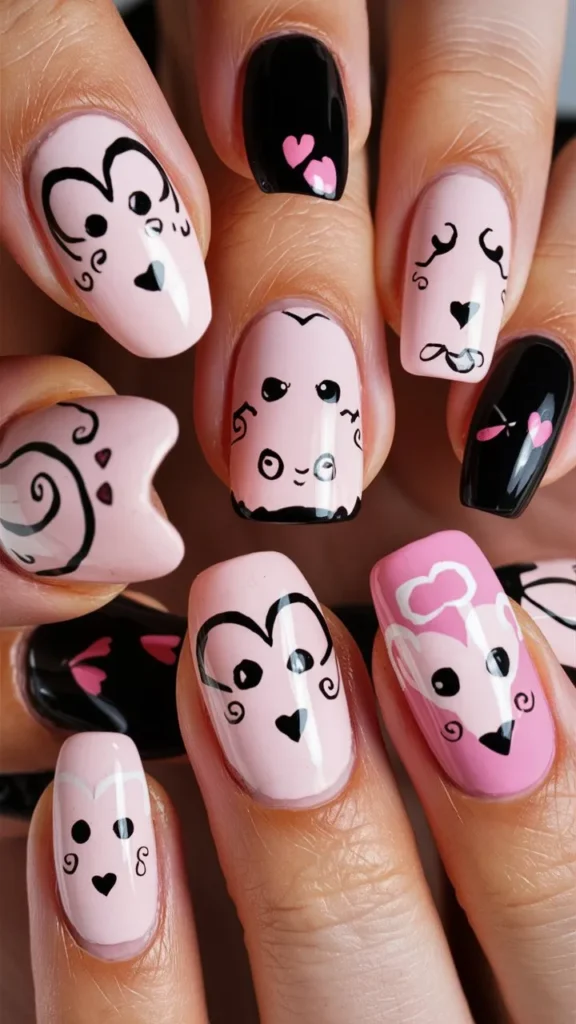 30+ Images of Cute Kuromi Nails Ideas for Every Kawaii Lover