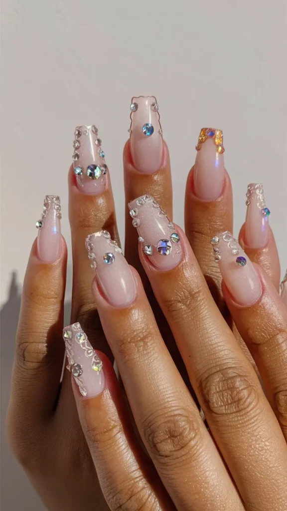 30+ Images of Cute Medium Acrylic Nails Coffin Ideas