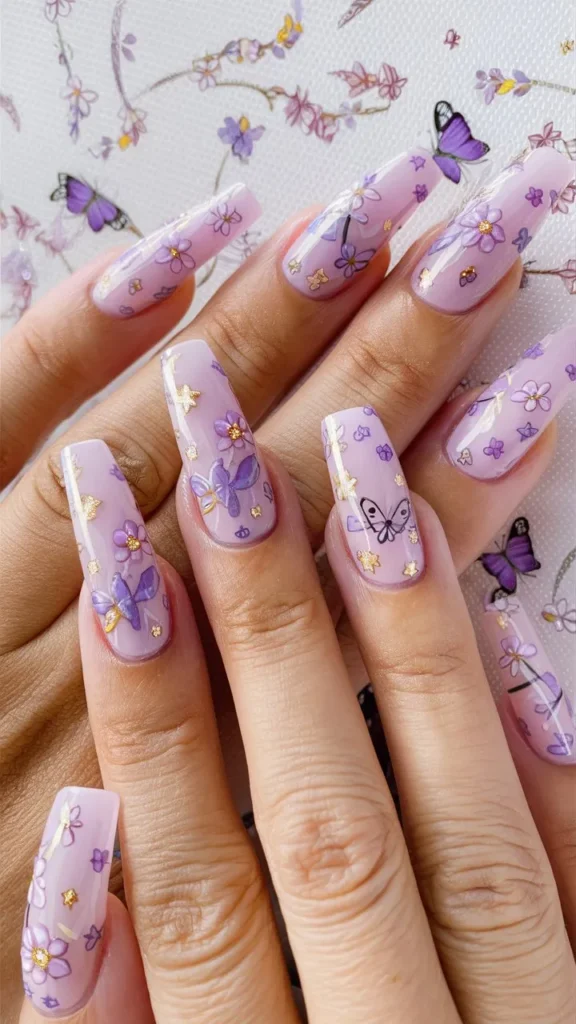 30+ Images of Cute Nails Ideas in Lilac