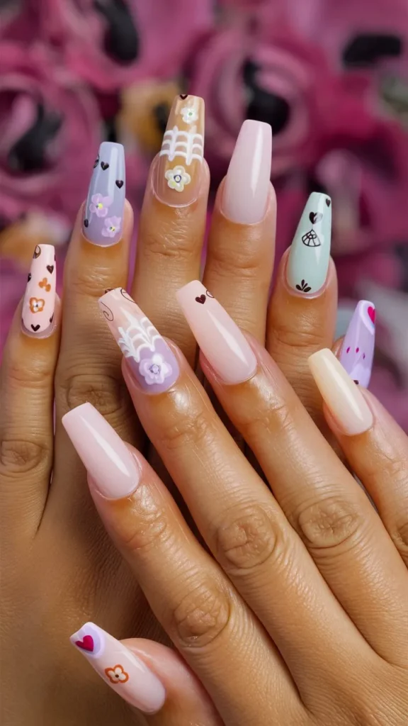 30+ Images of Cute Medium Acrylic Nails Coffin Ideas