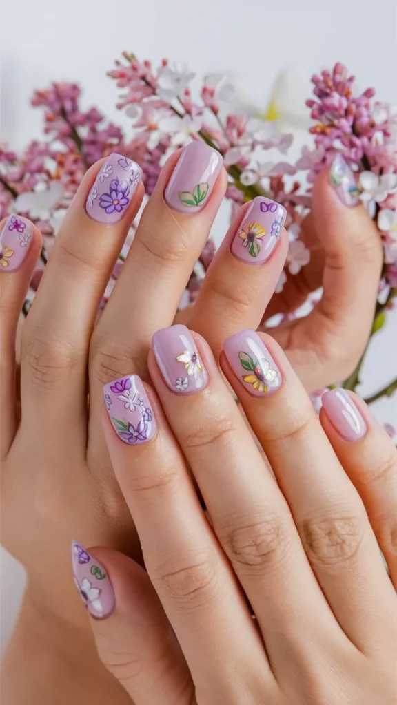 30+ Images of Cute Nails Ideas in Lilac