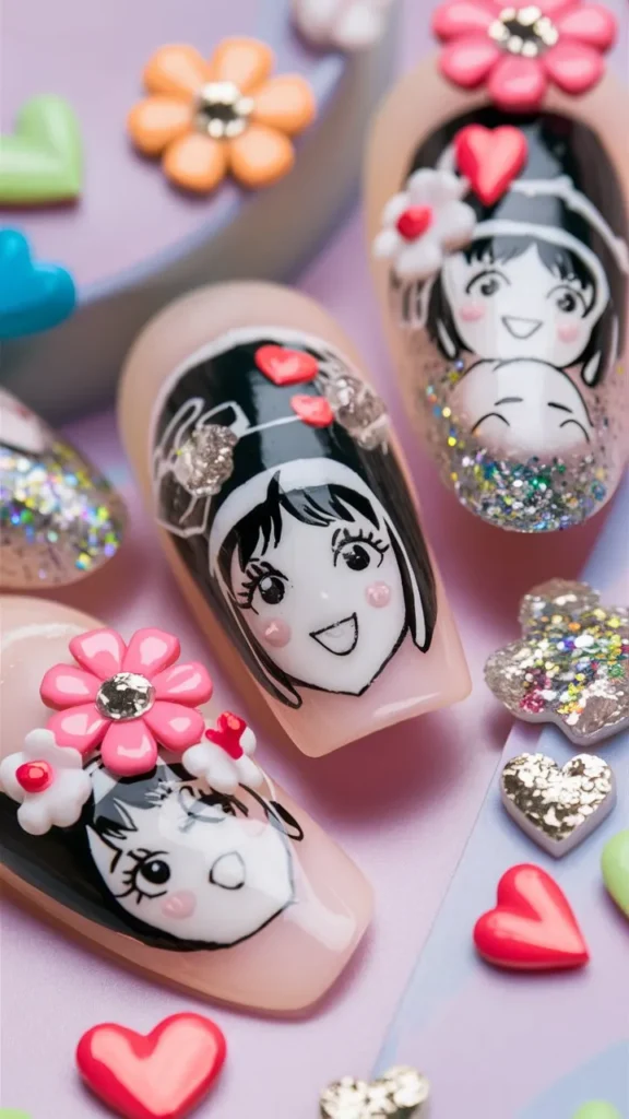 30+ Images of Cute Kuromi Nails Ideas for Every Kawaii Lover