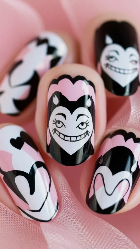 30+ Images of Cute Kuromi Nails Ideas for Every Kawaii Lover