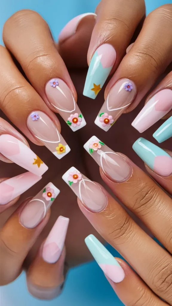 30+ Images of Acrylic Nails Ideas Long and Cute