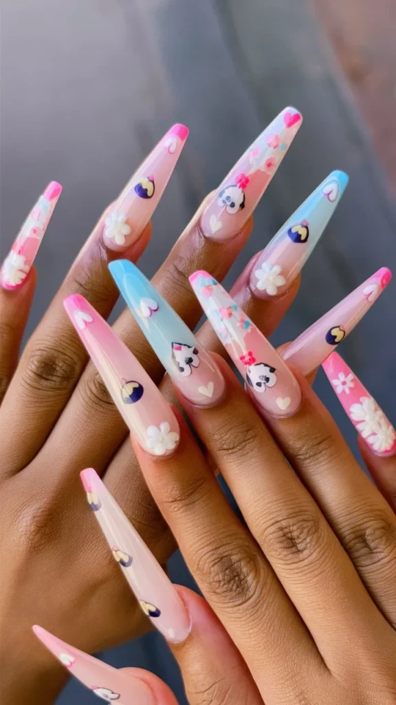 30+ Images of Acrylic Nails Ideas Long and Cute