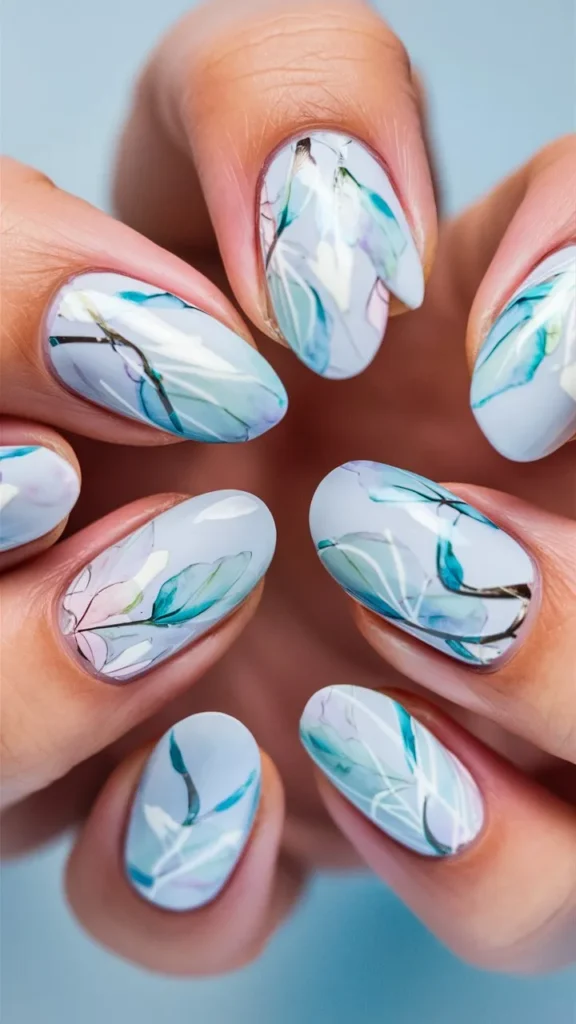 30+ Images of Cute Light Blue Nails Ideas for Every Style