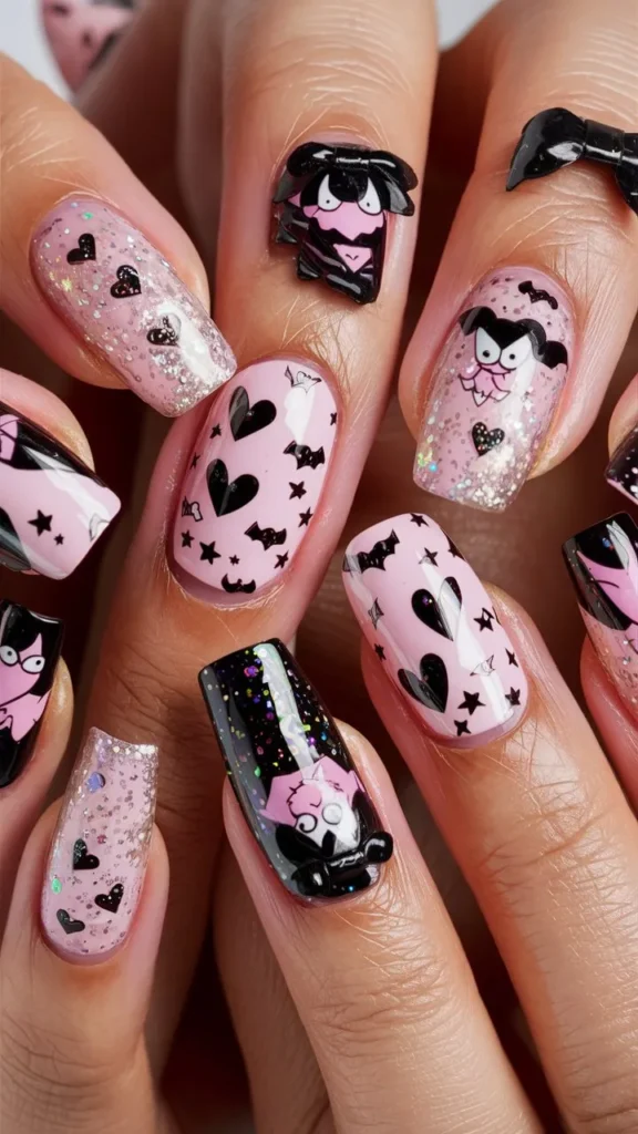 30+ Images of Cute Kuromi Nails Ideas for Every Kawaii Lover