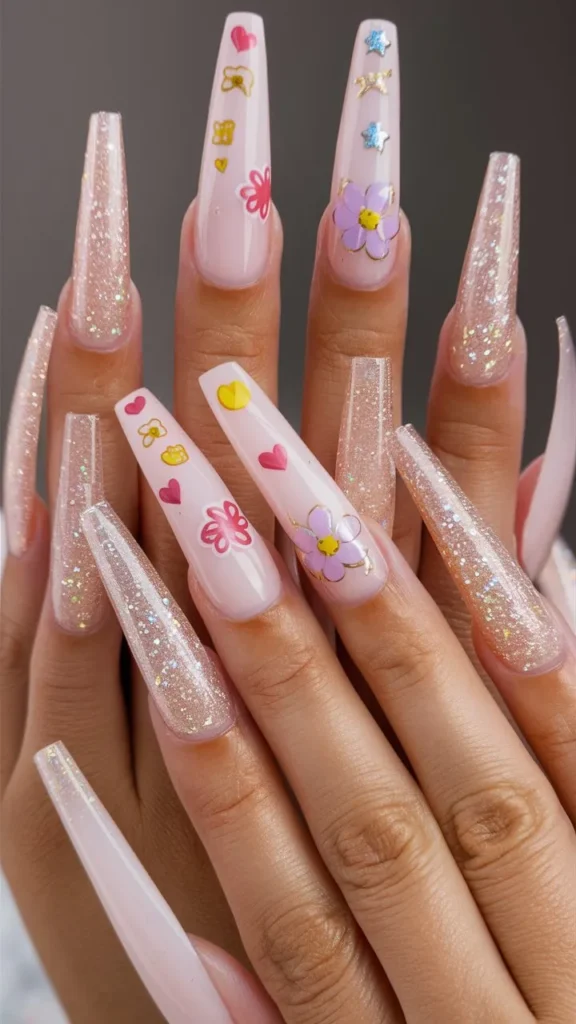 30+ Images of Acrylic Nails Ideas Long and Cute