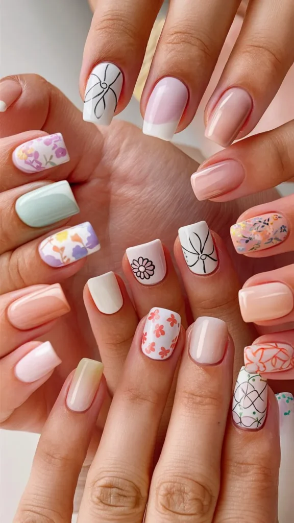 30+ Images of Cute Simple Korean Short Nails Ideas