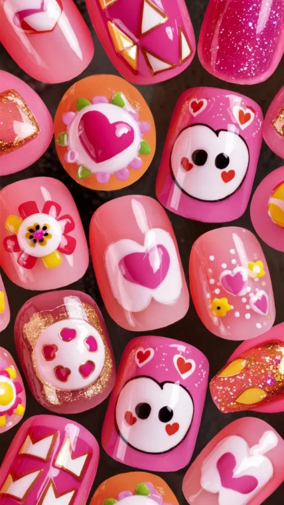 30+ Images of Cute Hot Pink Nail Ideas You’ll Love