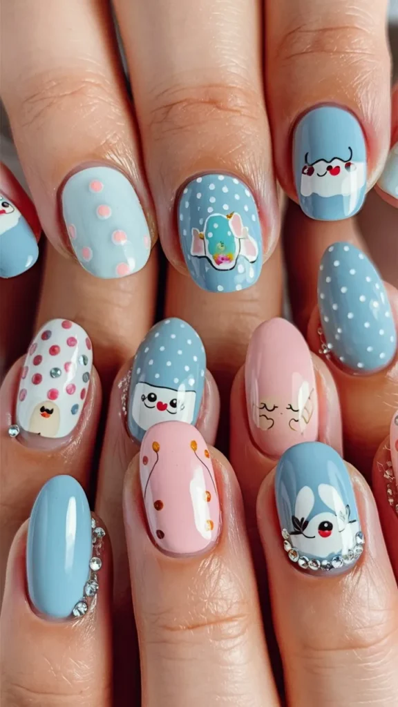 30+ Images of Cute Light Blue Nails Ideas for Every Style