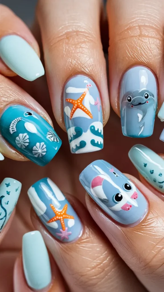 30+ Images of Cute Light Blue Nails Ideas for Every Style