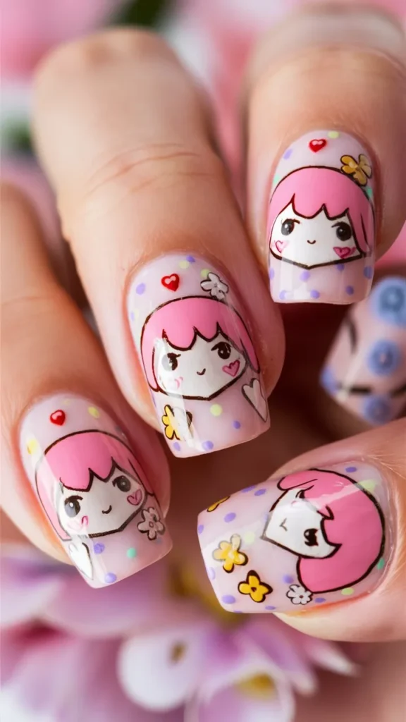 30+ Images of Cute Kuromi Nails Ideas for Every Kawaii Lover