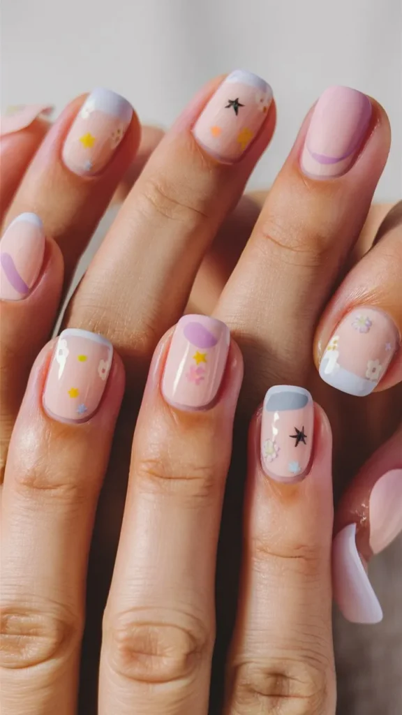 30+ Images of Cute Simple Korean Short Nails Ideas