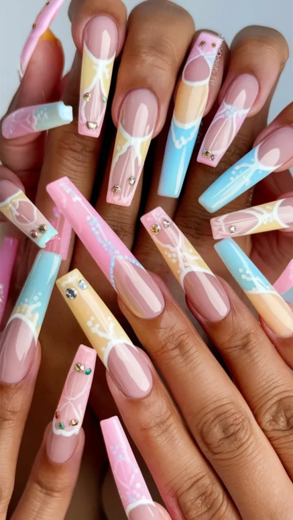 30+ Images of Acrylic Nails Ideas Long and Cute