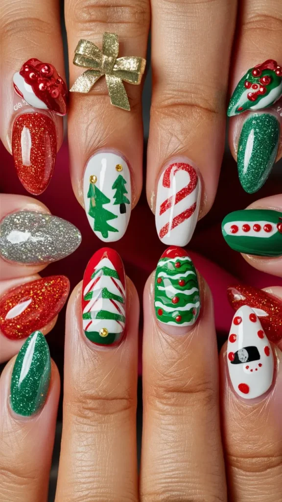 30+ Images of Cute Holiday Nail Ideas to Get You Festive