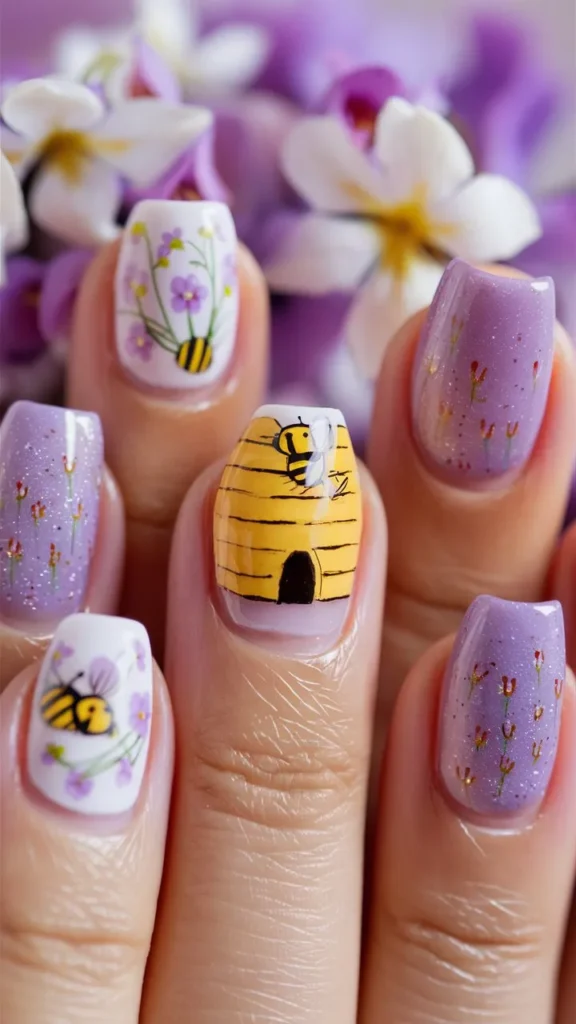 30+ Images of Cute Nails Ideas in Lilac