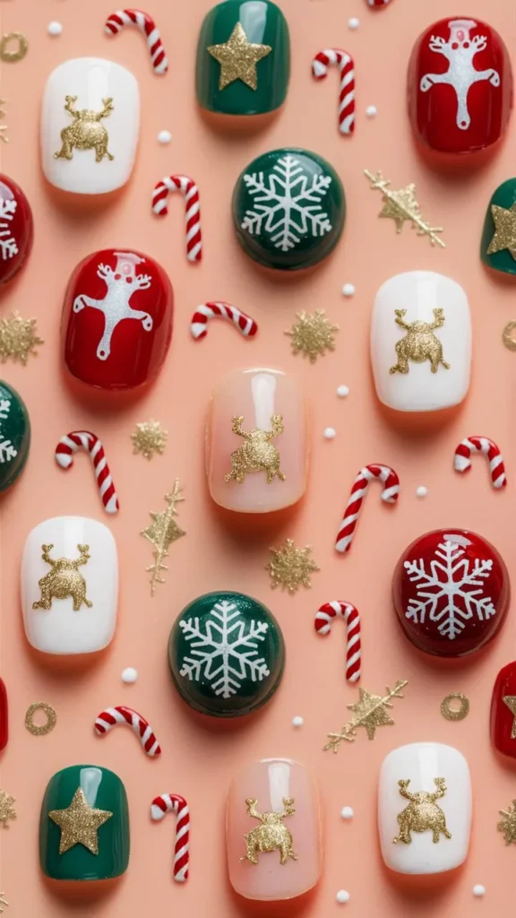 30+ Images of Cute Holiday Nail Ideas to Get You Festive