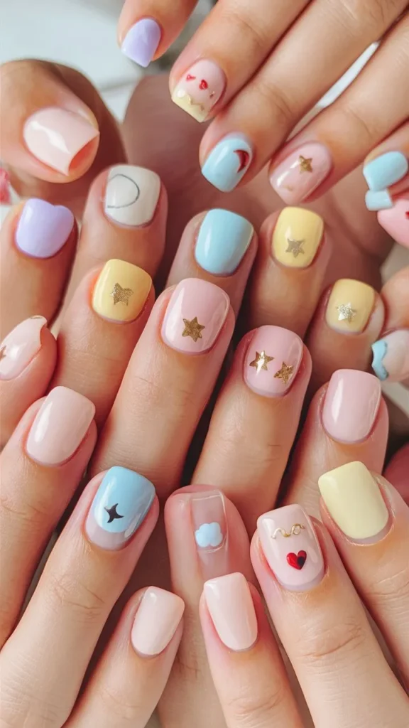 30+ Images of Cute Simple Korean Short Nails Ideas