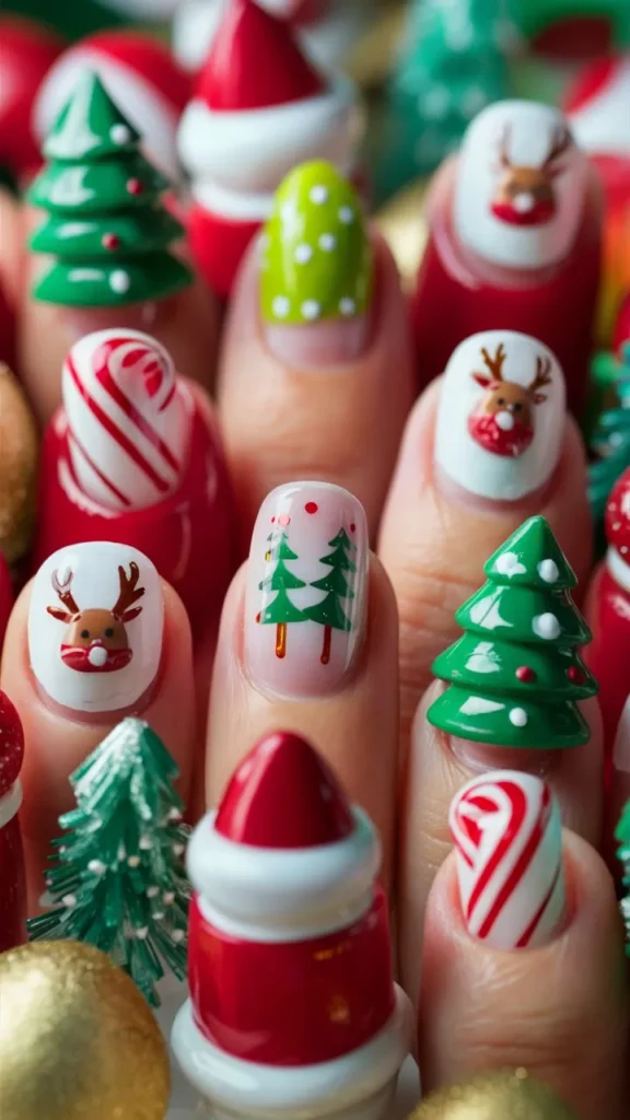 30+ Images of Cute Holiday Nail Ideas to Get You Festive