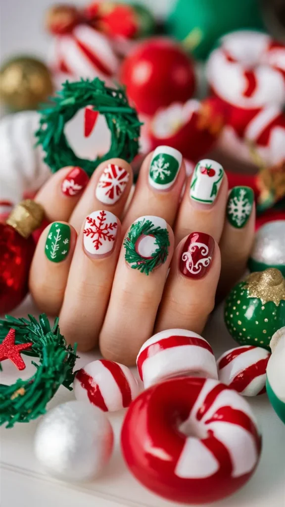 30+ Images of Cute Holiday Nail Ideas to Get You Festive