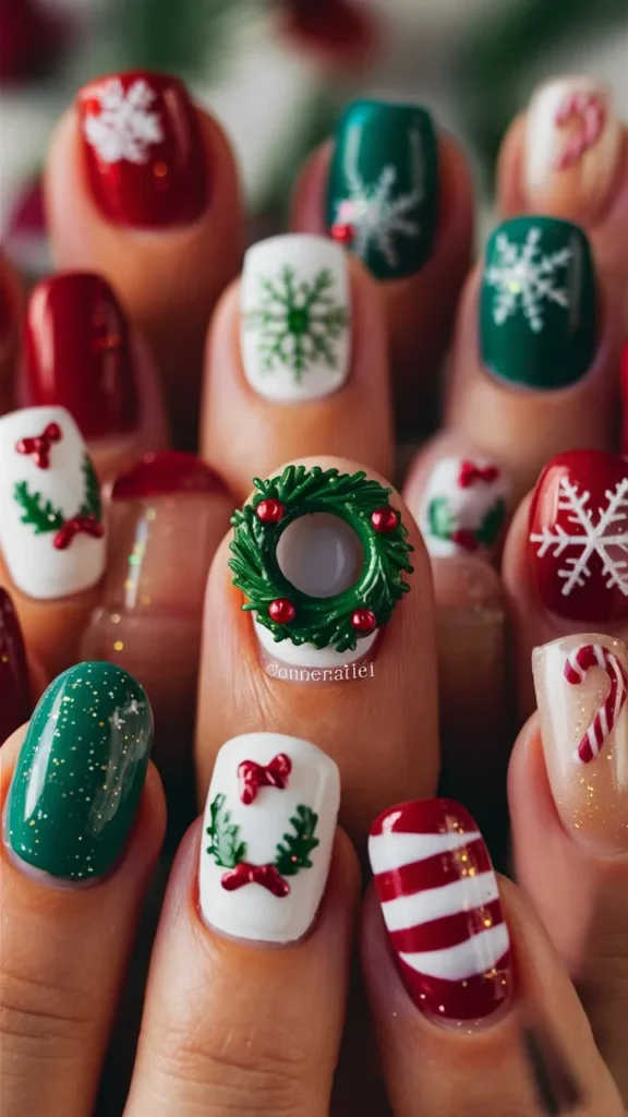 30+ Images of Cute Holiday Nail Ideas to Get You Festive