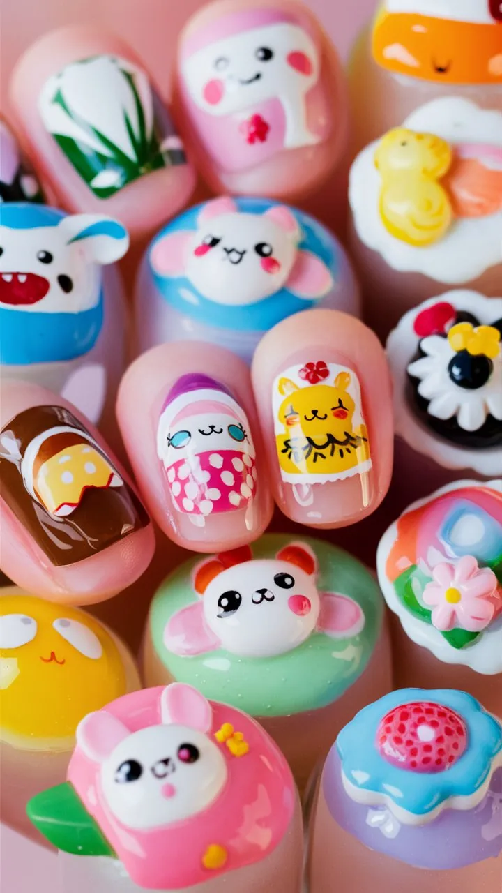 30+ Images of "Cute Kawaii Nail Ideas" to Inspire Your Adorable Style