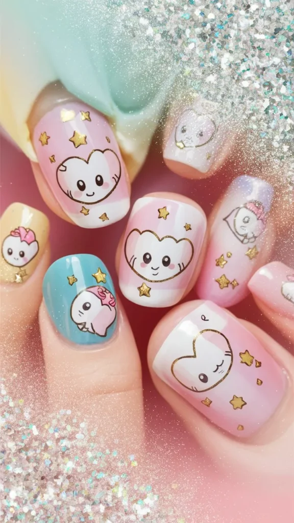 30+ Images of Cute Kuromi Nails Ideas for Every Kawaii Lover