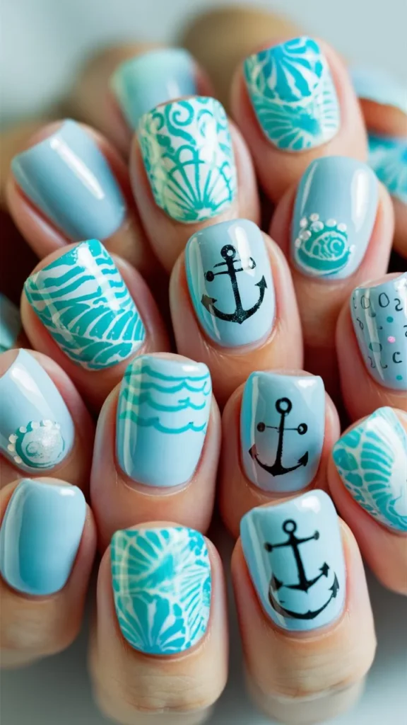 30+ Images of Cute Light Blue Nails Ideas for Every Style