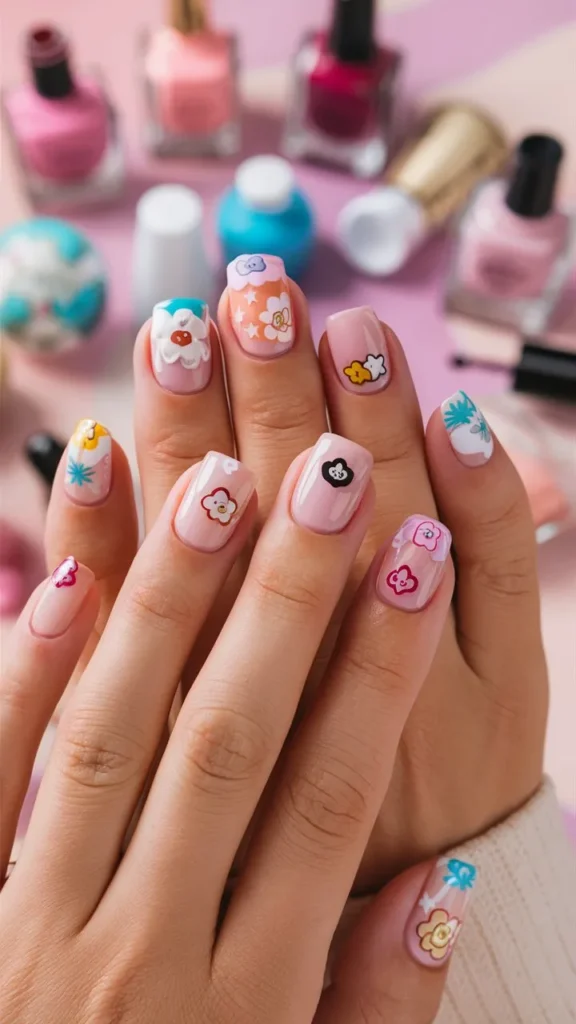 30+ Images of Cute Simple Korean Short Nails Ideas