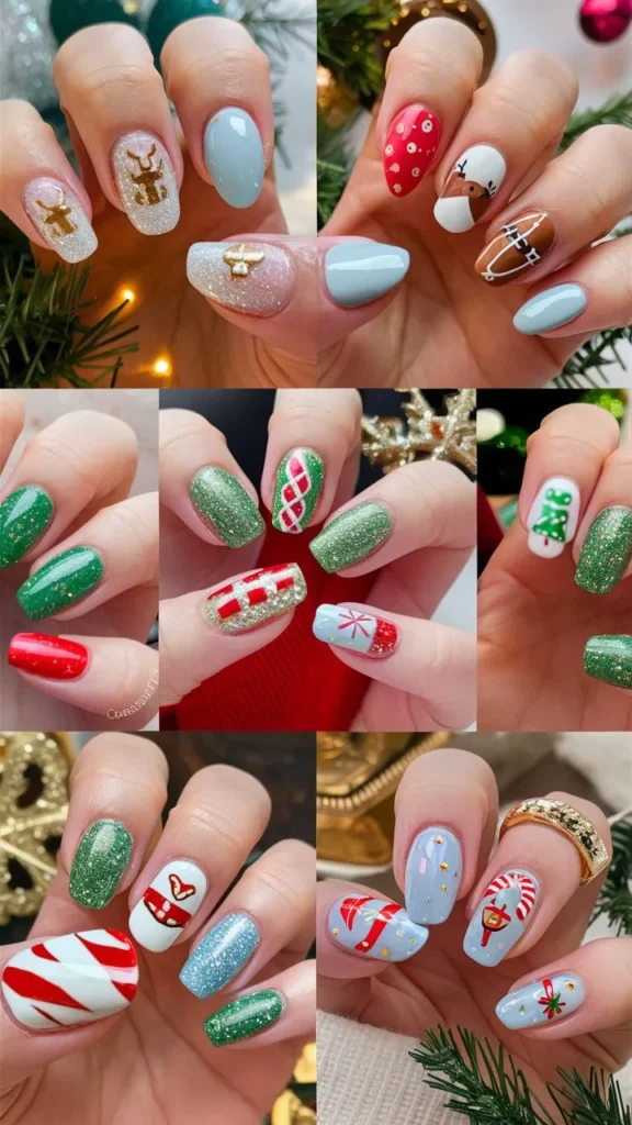 30+ Images of Cute Holiday Nail Ideas to Get You Festive