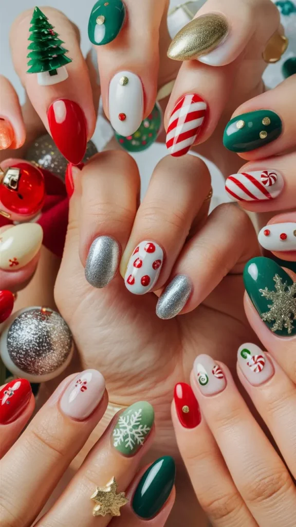 30+ Images of Cute Holiday Nail Ideas to Get You Festive