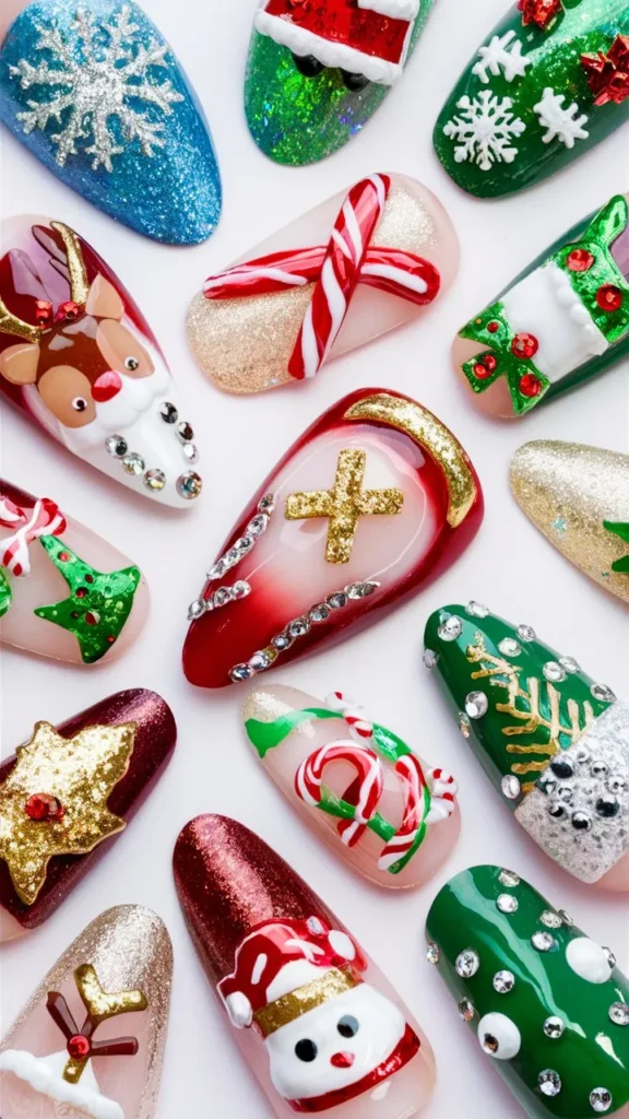 30+ Images of Cute Holiday Nail Ideas to Get You Festive