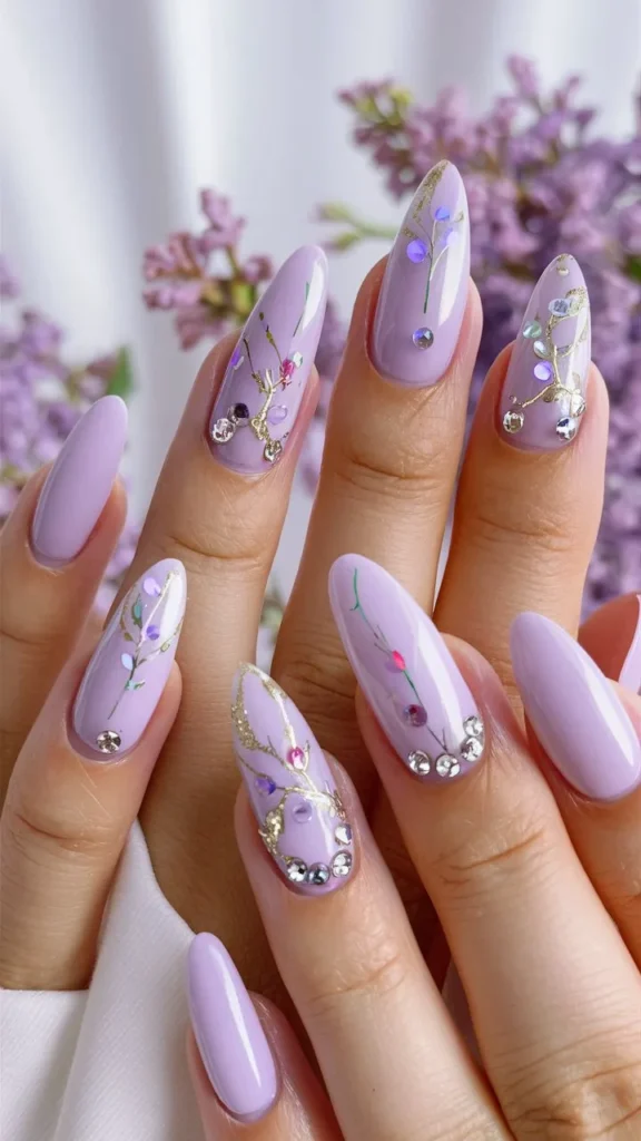 30+ Images of Cute Nails Ideas in Lilac