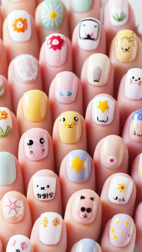 30+ Images of Cute Simple Korean Short Nails Ideas