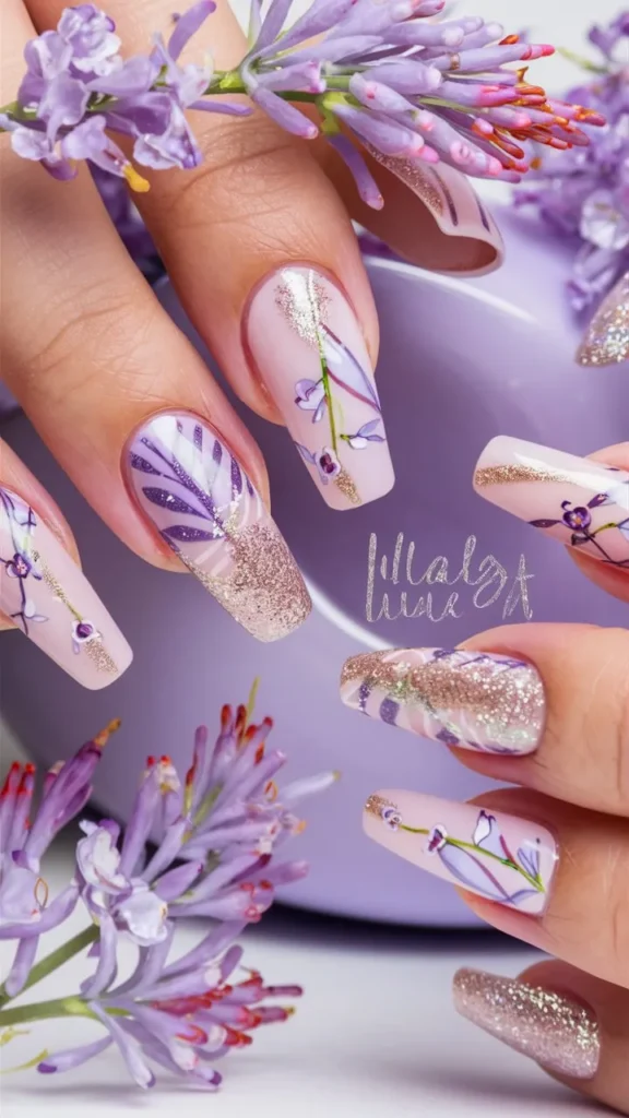 30+ Images of Cute Nails Ideas in Lilac