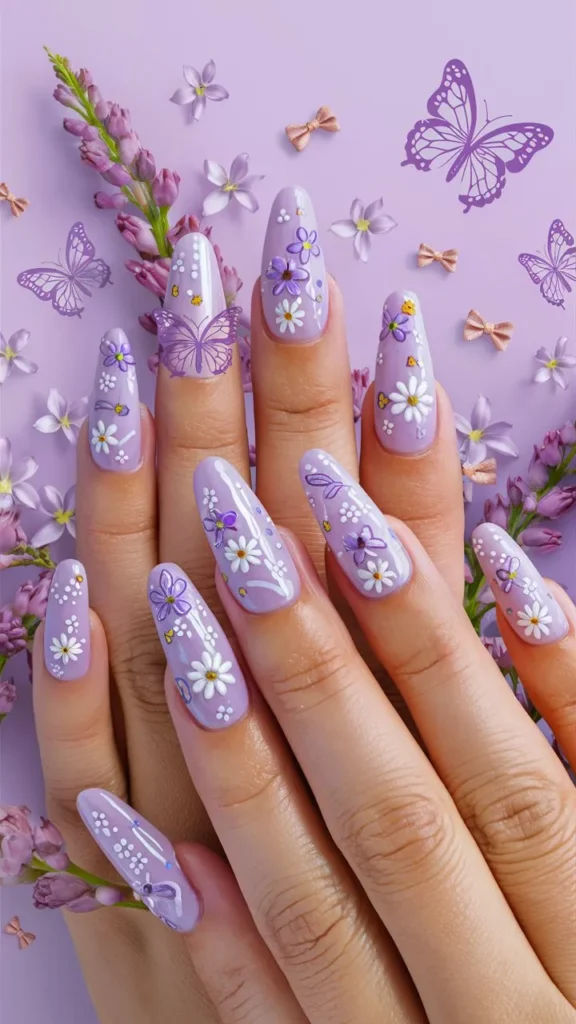 30+ Images of Cute Nails Ideas in Lilac