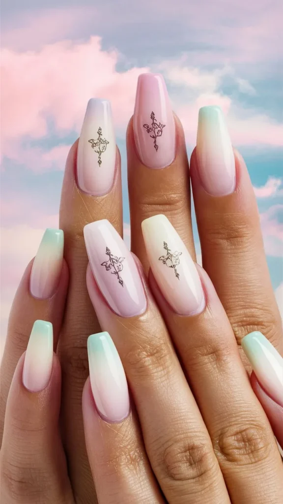 30+ Images of Cute Medium Acrylic Nails Coffin Ideas