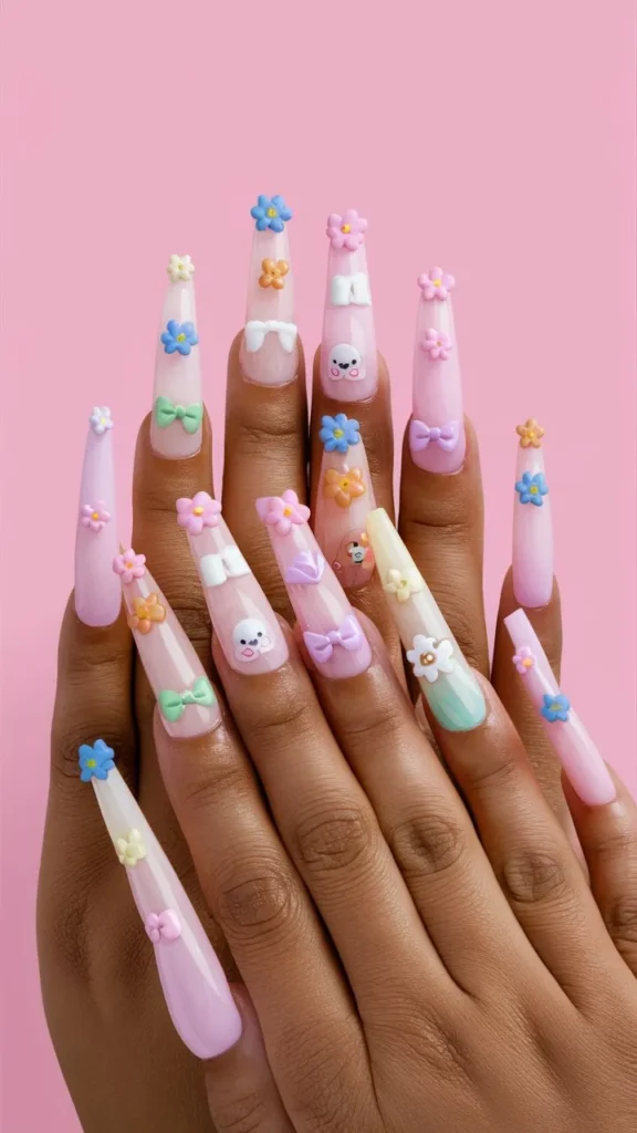 30+ Images of Acrylic Nails Ideas Long and Cute