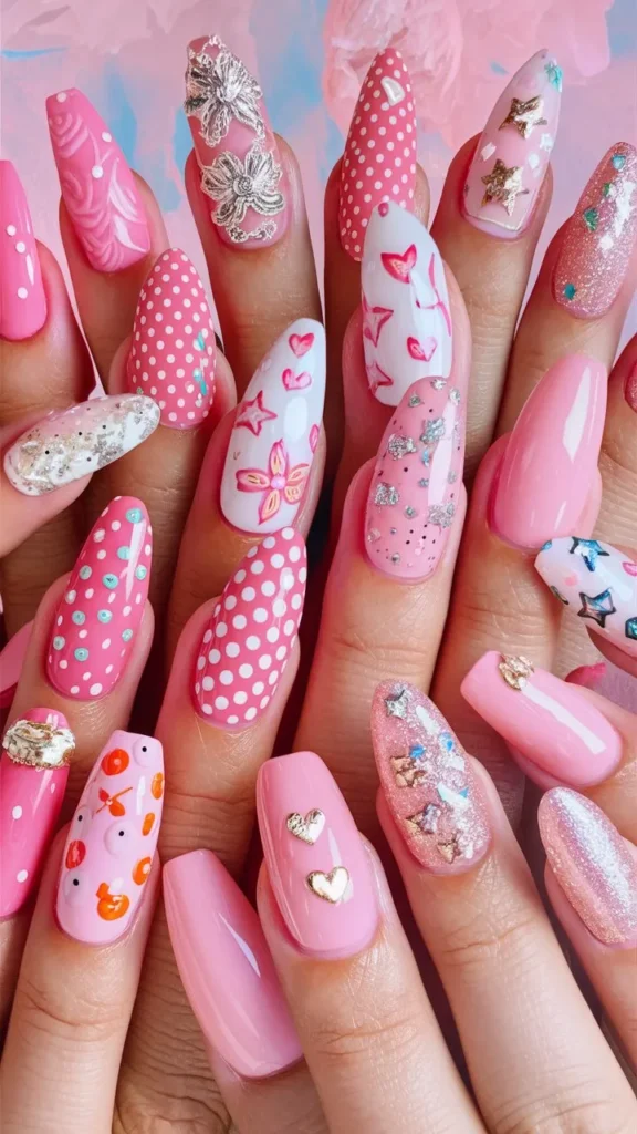 30+ Images of Cute Hot Pink Nail Ideas You’ll Love