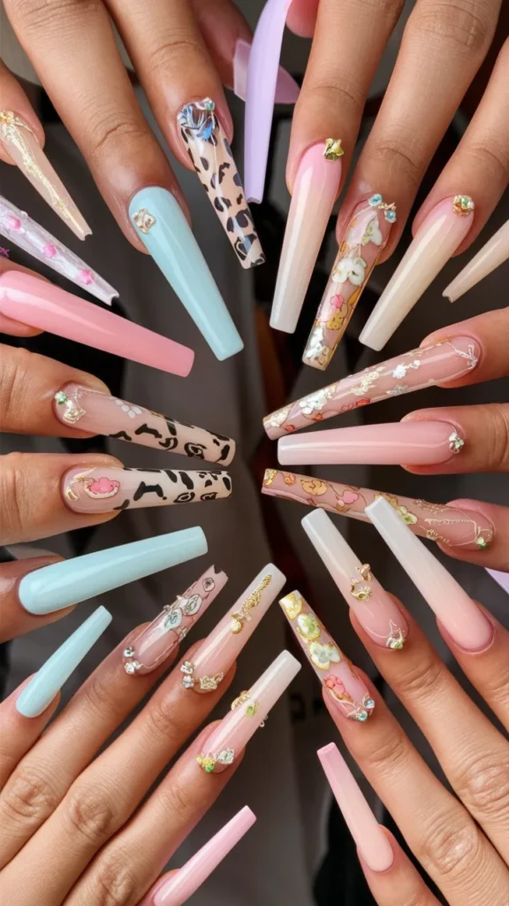 30+ Images of Acrylic Nails Ideas Long and Cute